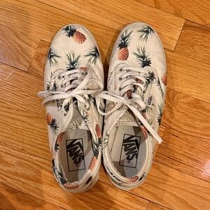 Vans Pineapple Print Sneakers - Cream